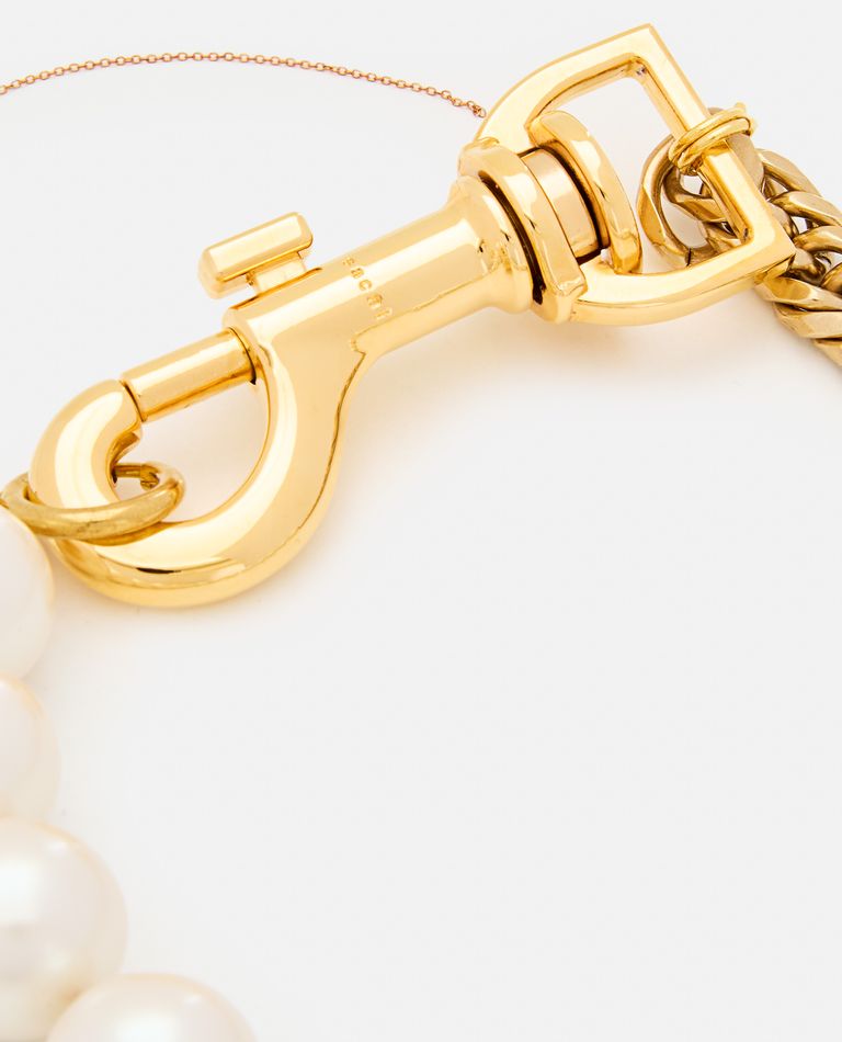 Sacai  ,  Pearl Chain Short Necklace  ,  Gold TU