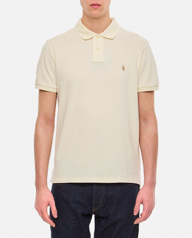 beige ralph lauren polo shirt