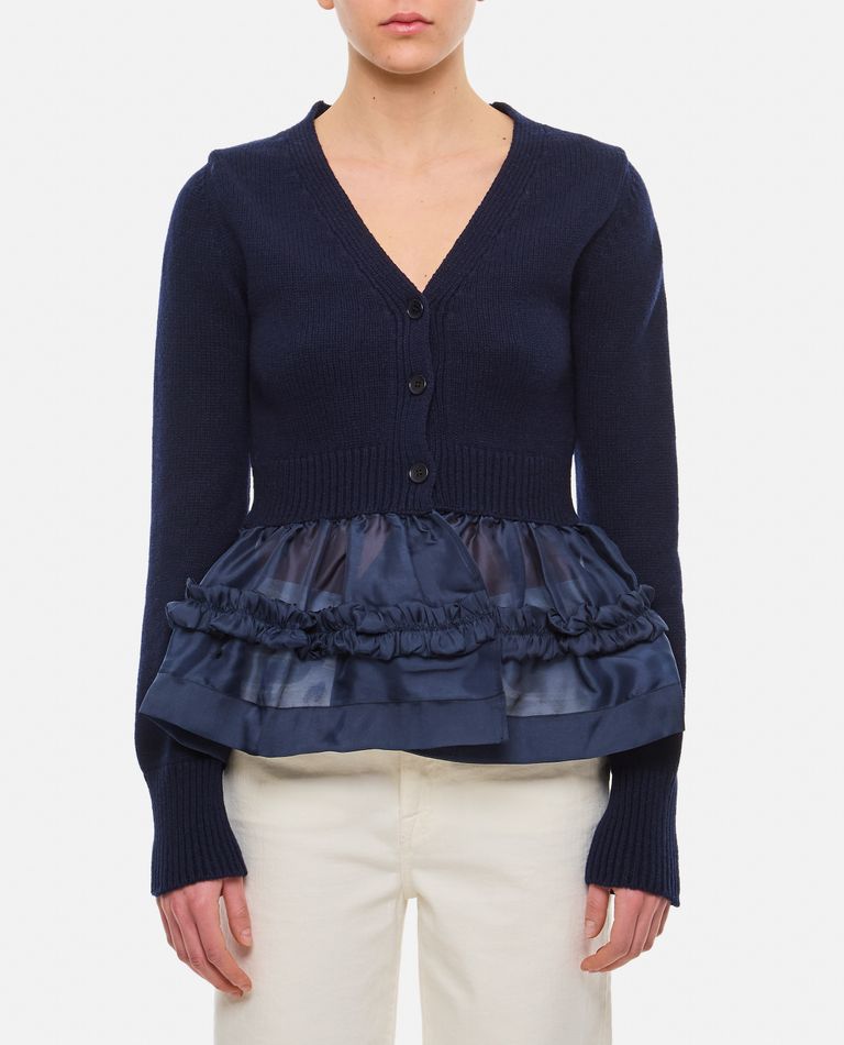 Cecilie Bahnsen  ,  Vision Recycled Cashmere Cardigan  ,  Blue XS