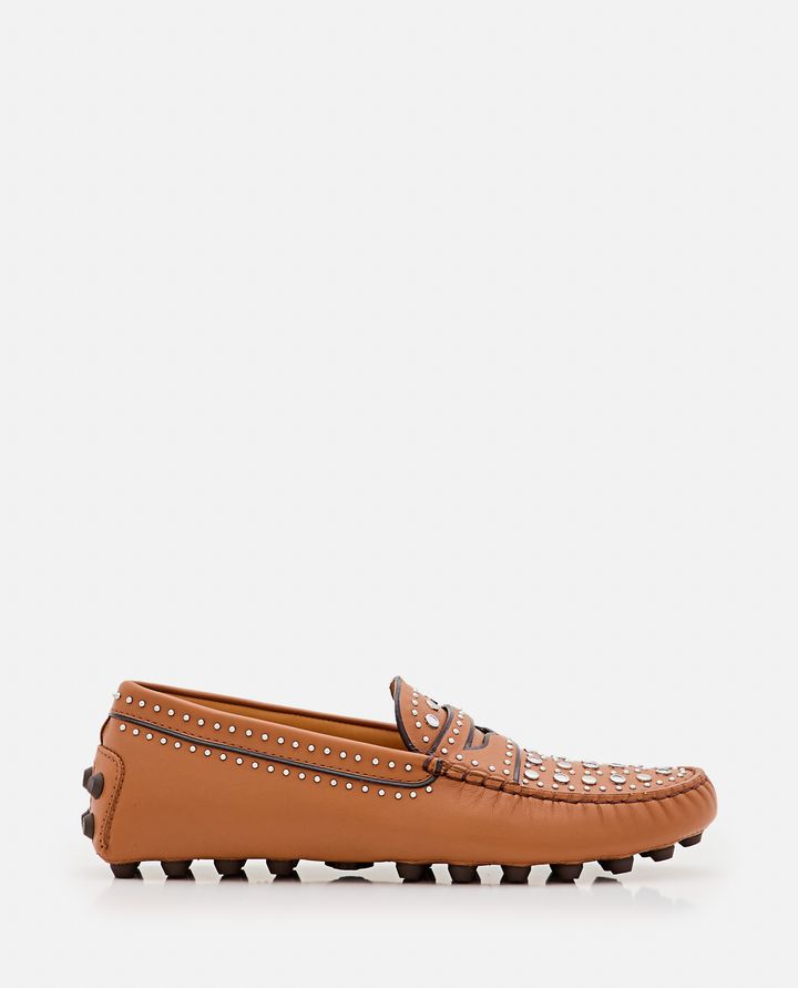 Tod's - GOMMINO LEATHER LOAFERS W/MIRROR DETAILS_1