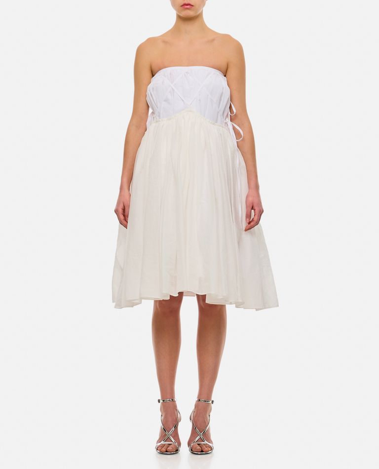 QUIRA LAYERED MAXI COTTON SKIRT