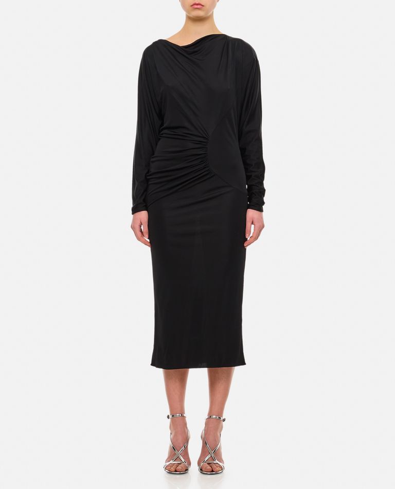 Shop Khaite Oron Dress In Black