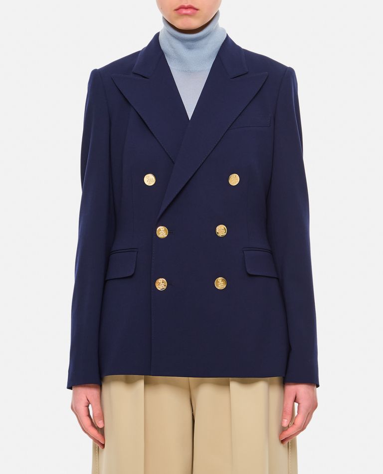 Ralph Lauren Collection  ,  Camden Wool Gabardine Double-breasted Jacket  ,  Blue 6