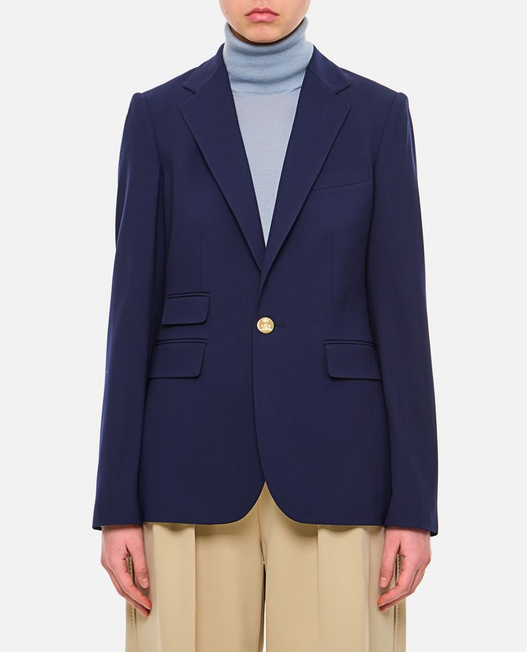 Ralph Lauren Collection  ,  Camden Wool Gabardine Single-breasted Jacket  ,  Blue 10