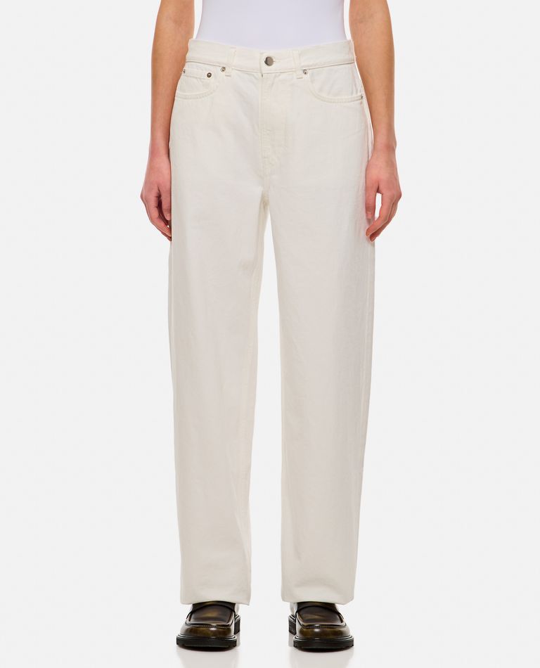 Shop Loulou Studio Denim Pants In White