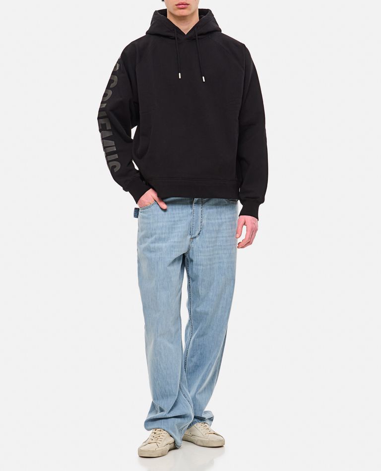 Jacquemus  ,  Typo Cotton Sweatshirt  ,  Black S