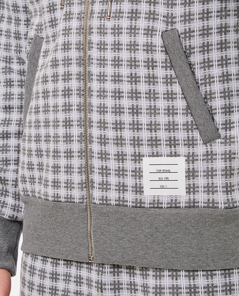 4 BAR ZIP UP COTTON HOODIE for Men - Thom Browne sale | Biffi 4 BAR ZIP UP COTTON HOODIE for Men - Thom Browne sale | Biffi