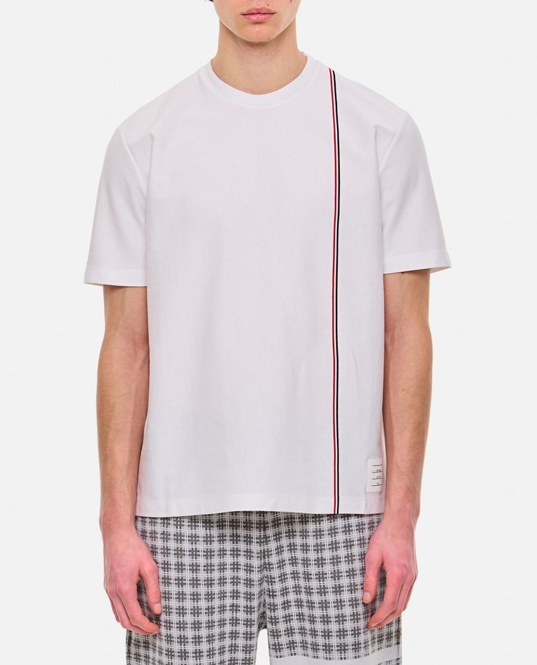 Thom Browne  ,  T-shirt In Cotone  ,  Bianco 3