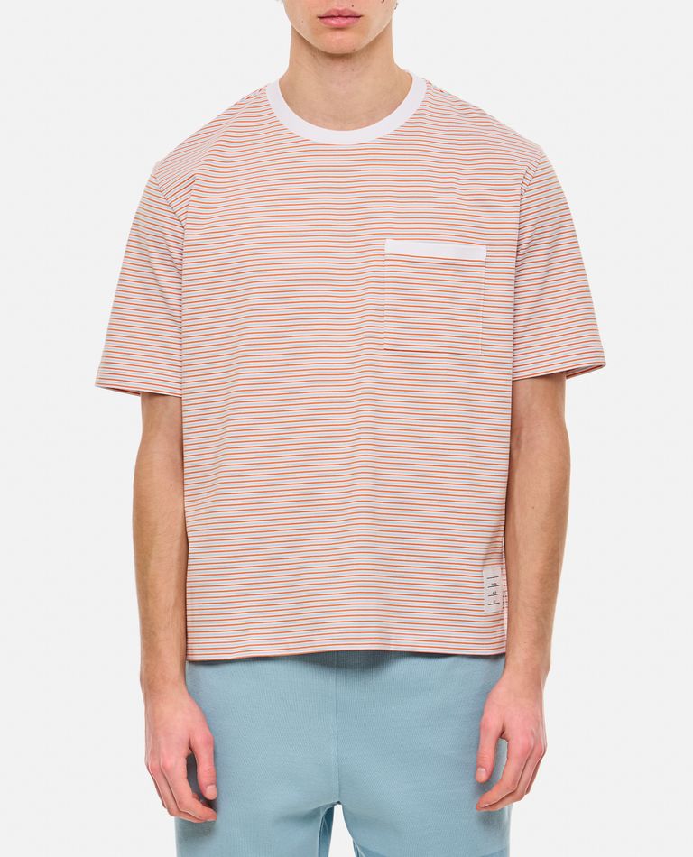 Thom Browne  ,  Oversized Cotton Pocket T-shirt  ,  Orange 2
