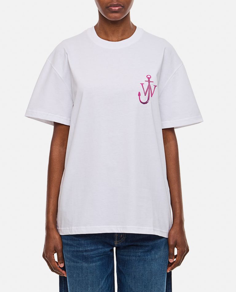 Jw Anderson Naturally Sweet Anchor Cotton T-shirt In White