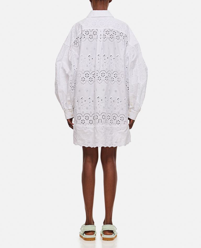 DROP SIGNATURE SLEEVE SHORT SHIRT DRESS W/ TRIM for Women DROP SIGNATURE SLEEVE SHORT SHIRT DRESS W/ TRIM for Women