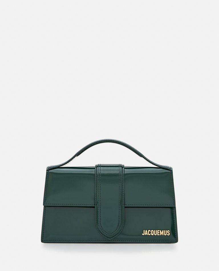 Jacquemus Le Grand Bambino Leather Shoulder Bag In Green