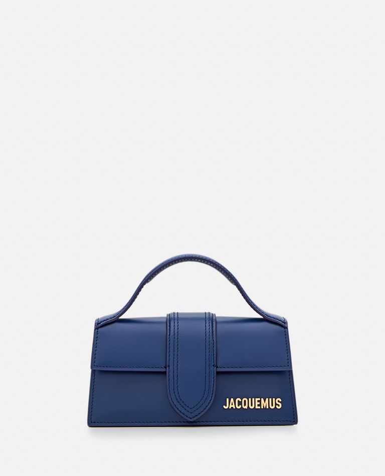 Jacquemus Le Bambino Leather Top Handle Bag In Blue