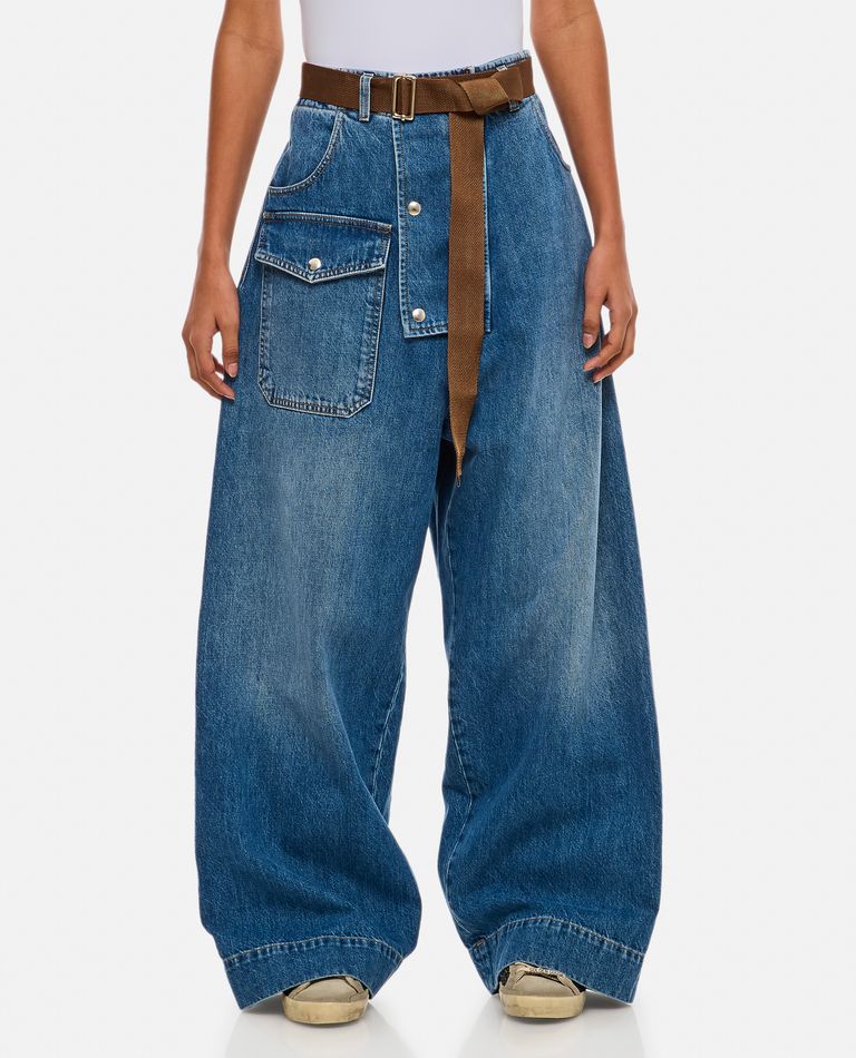 OVERSIZE DENIM PANTS for Women - Plan C sale | Biffi