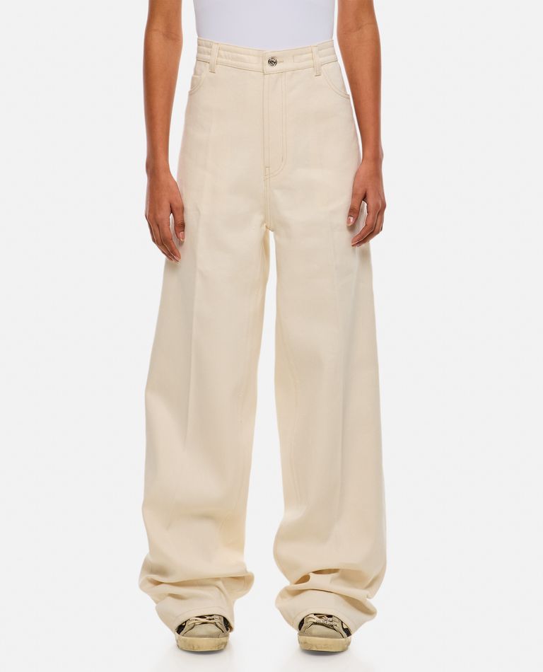 Shop Setchu Denim Pants In White