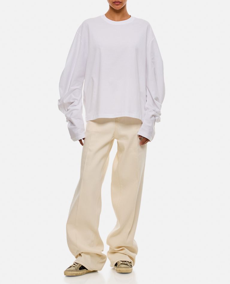 Shop Setchu Denim Pants In White