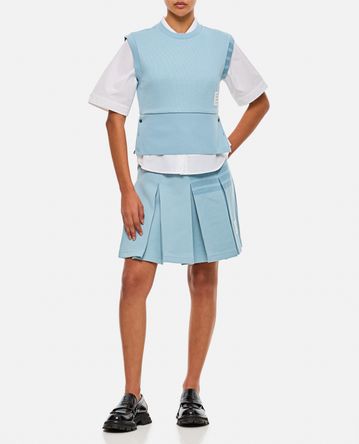 Thom Browne - BOX PLEAT SKIRT IN DOUBLE FACE KNIT