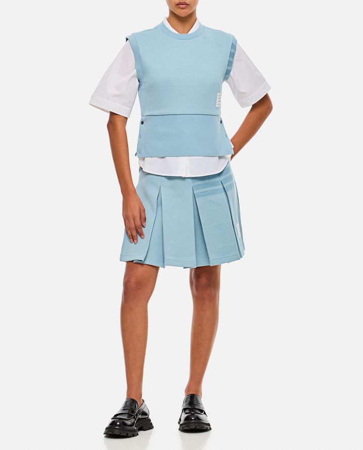 Thom Browne - BOX PLEAT SKIRT IN DOUBLE FACE KNIT_2