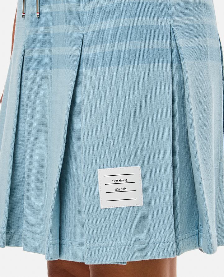 Thom Browne - BOX PLEAT SKIRT IN DOUBLE FACE KNIT_4