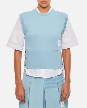 Thom Browne - BLOUSON SHELL TOP IN DOUBLE FACE KNIT