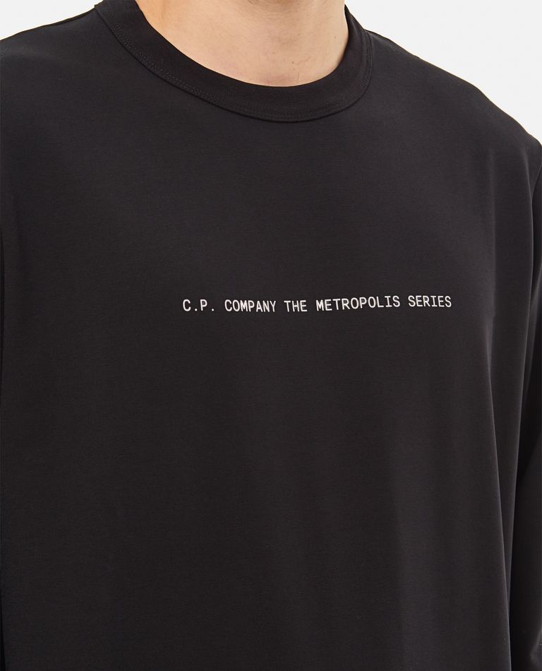 CP COMPANY｜SWEATSHIRTS (Stretch Fleece Graphic Sweatshi The Metropolis Series Stretch Fleece Hooded Graphic