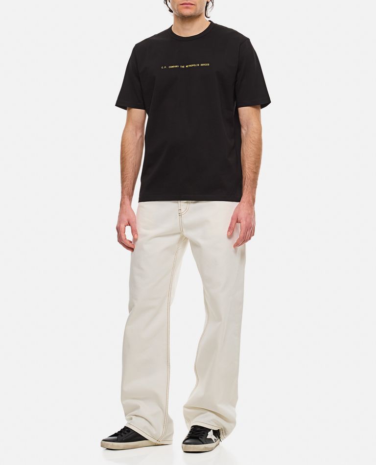 METROPOLIS SERIES MERCERIZED JERSEY GRAPHIC BADGE T-SHIRT