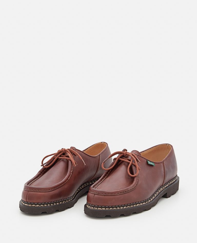 Shop Paraboot Michael Leather Loafers In Brown