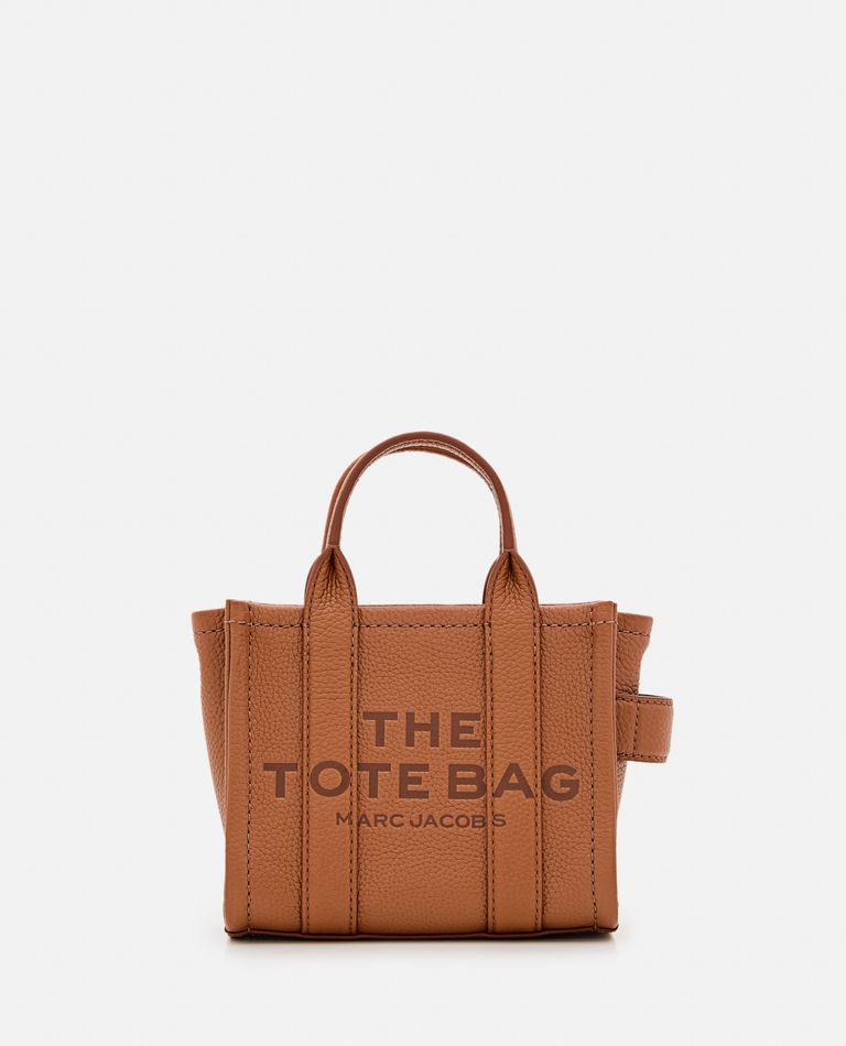 Marc Jacobs The Mini Leather Tote Bag In Brown