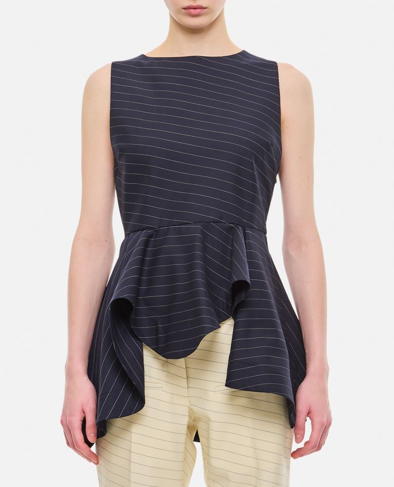 SLEEVELESS PEPLUM TOP