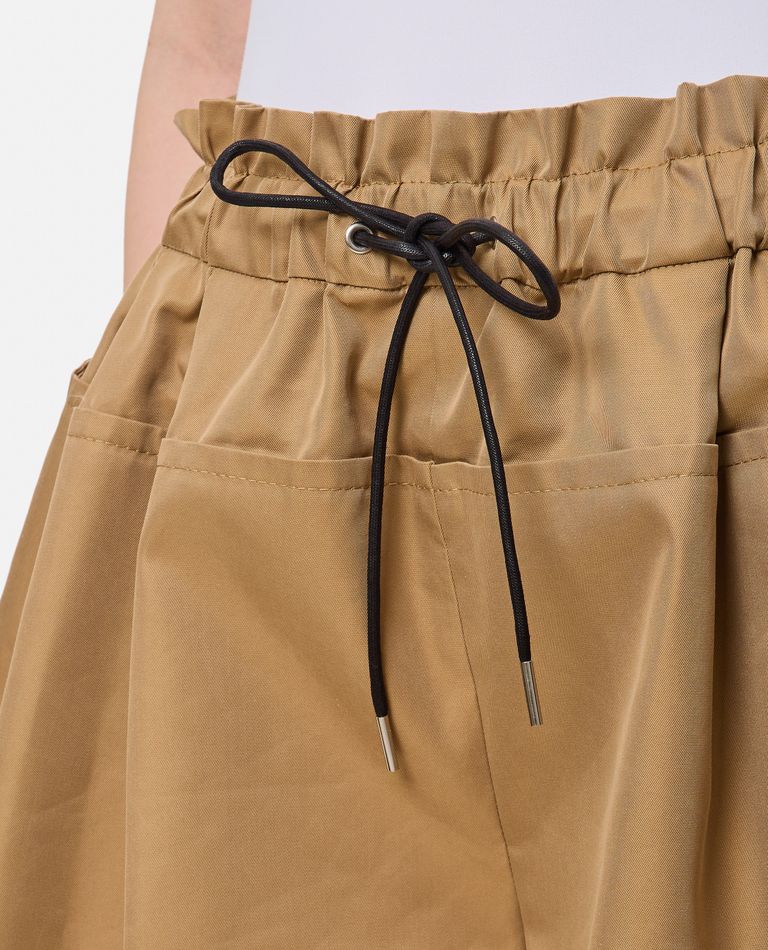 COTTON GABARDINE SHORTS