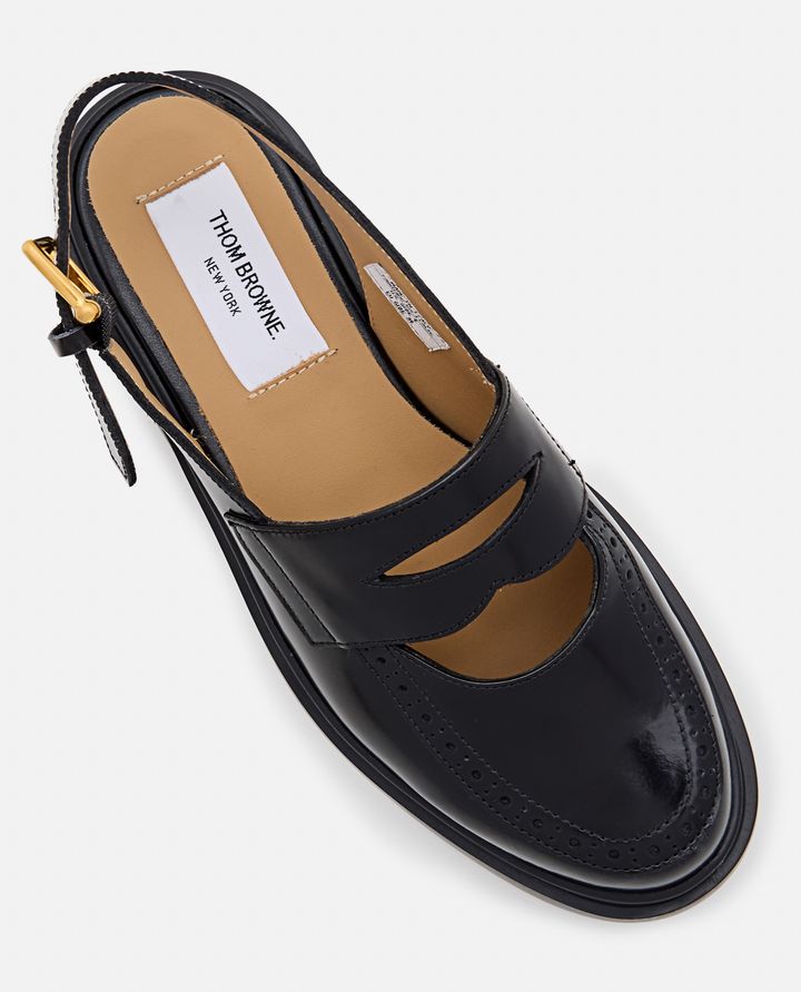 Thom Browne - CUT OUT SLINGBACK PENNY LOAFER_4