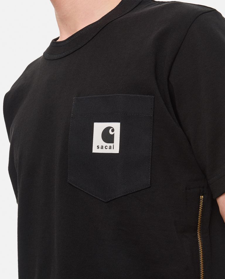 Side Zip Cotton T-Shirt | sacai Official Store サカイ
