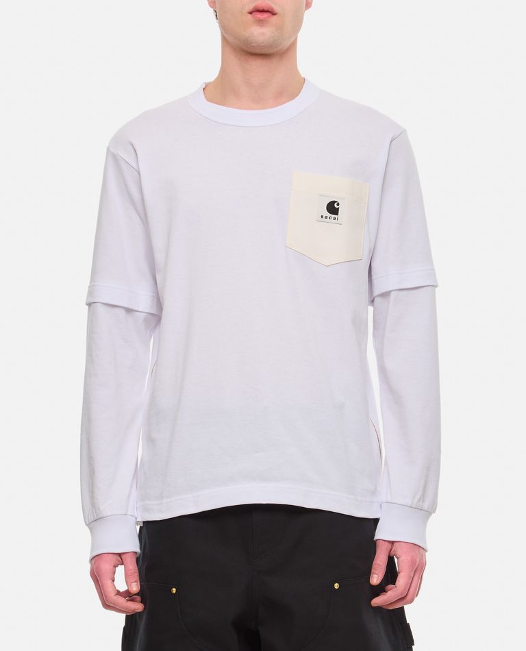 sacai x Carhartt WIP L/S COTTON T-SHIRT