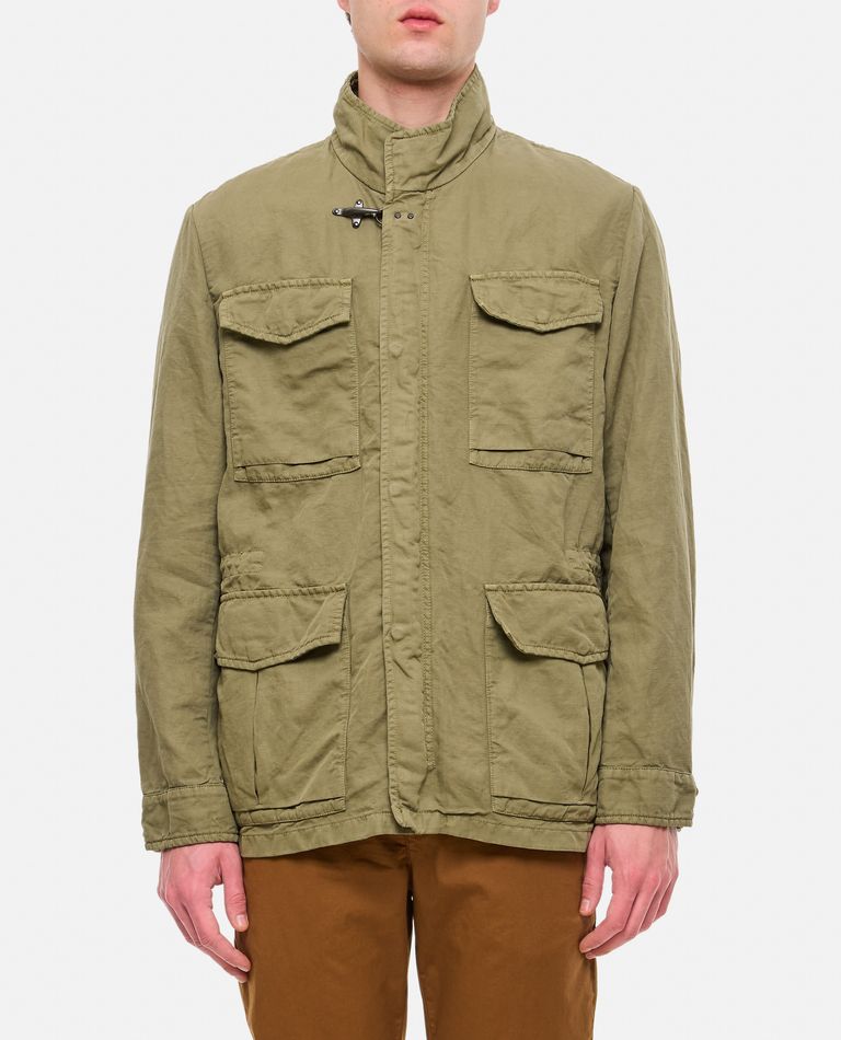 Linen field jacket online mens