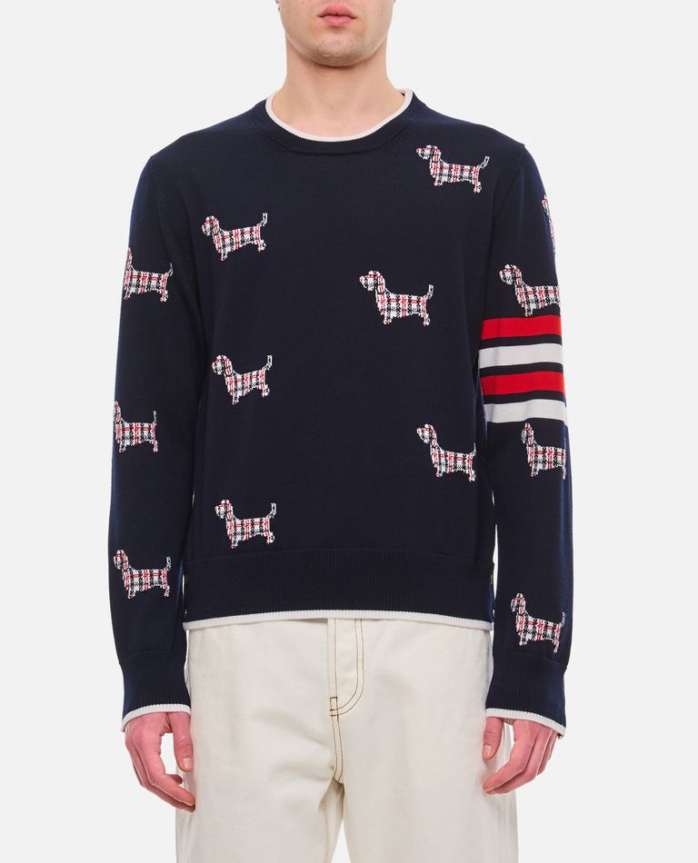 Thom Browne 4-Bar virgin wool jumper - Neutrals