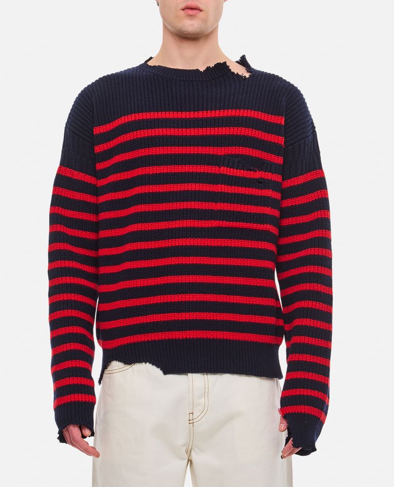 Shop Marni Stripes Sweater In Multicolor