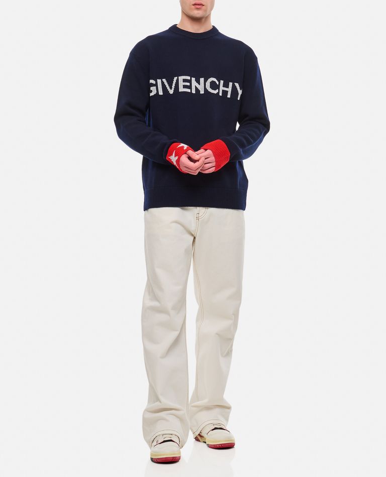 Shop Givenchy Sweater In Blue