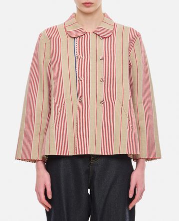 Péro - COTTON AND LINEN DOUBLE BREASTED JACKET