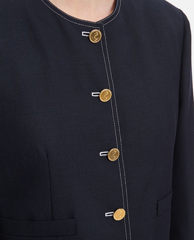 BOX PLEATED CARDIGAN JACKET for Women - Thom Browne sale | Biffi