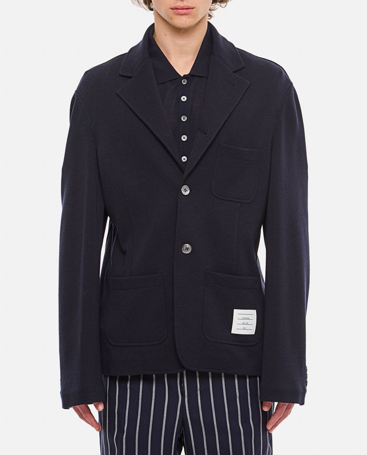 Thom Browne - GIACCA MONOPETTO IN LANA_1