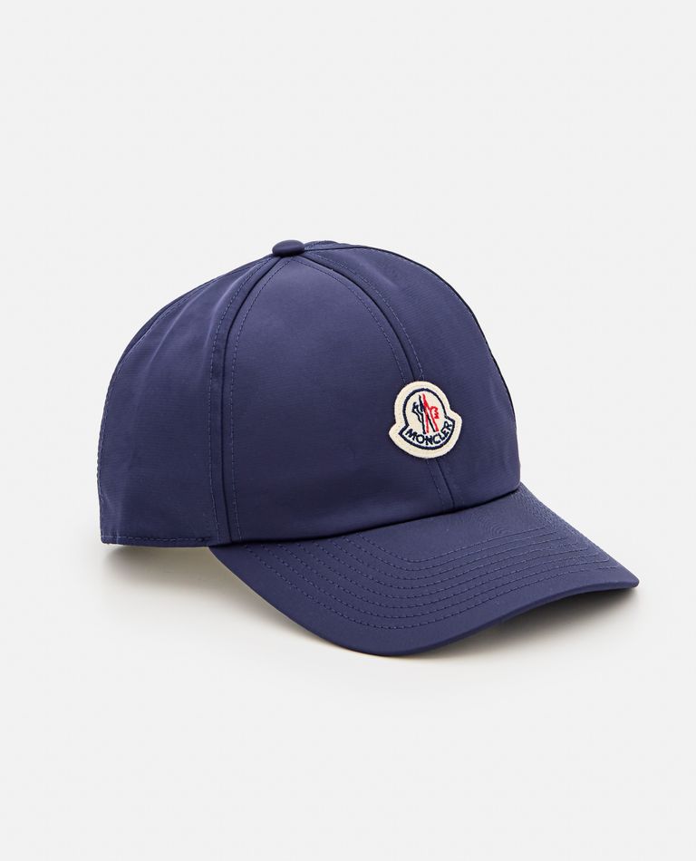 Shop Moncler Baseball Cap W/logo In Blue