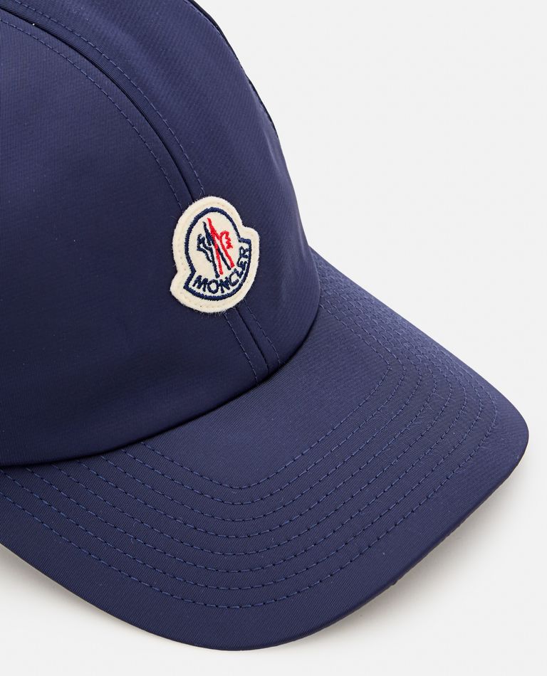 Shop Moncler Baseball Cap W/logo In Blue