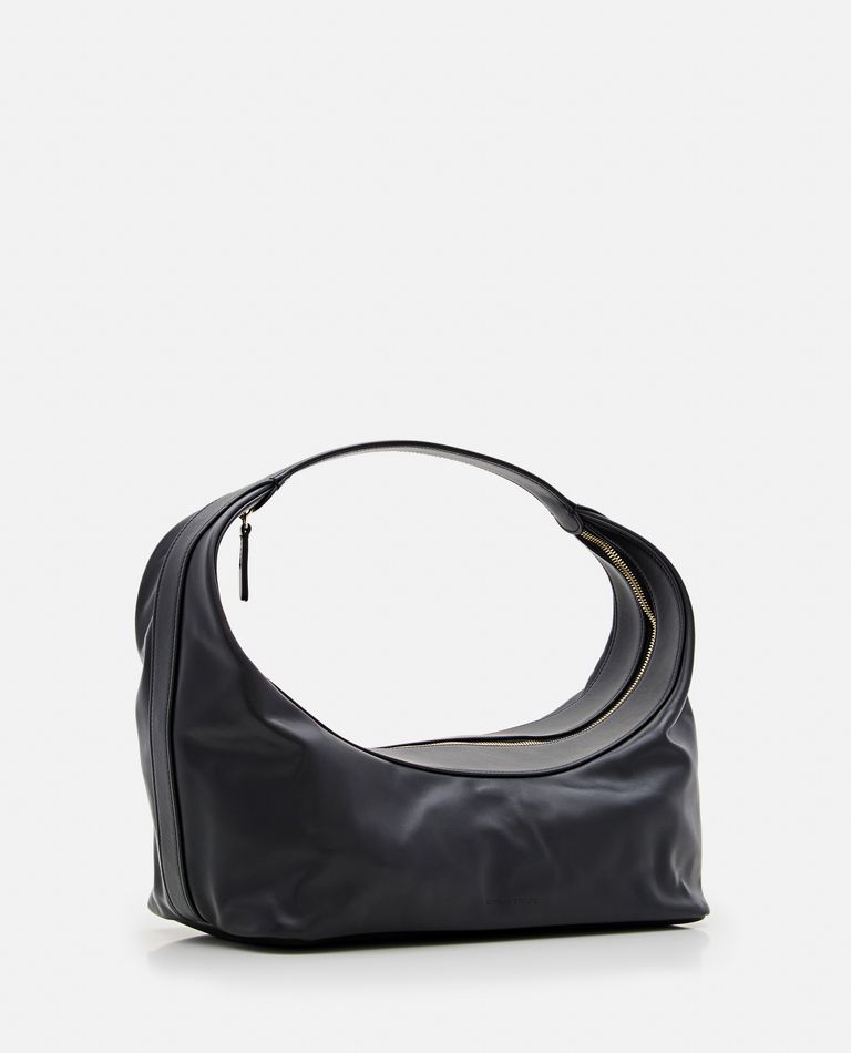 Shop Loulou Studio Leather Shoulder Bag In Black