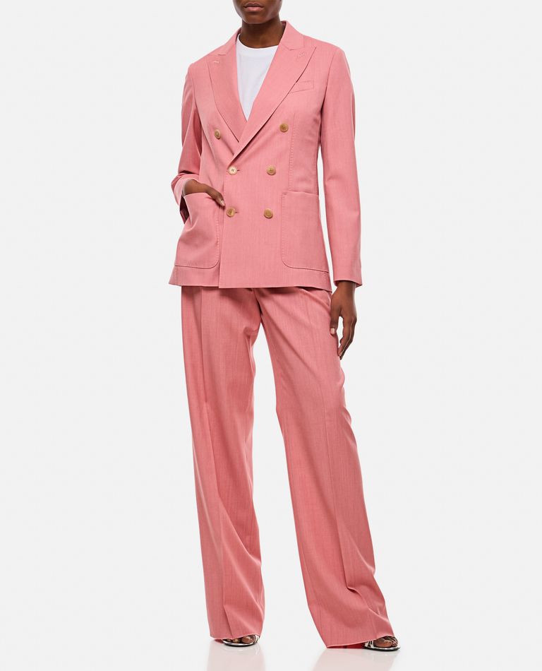 Shop Max Mara Mantide Double Breasted Blazer In Rose