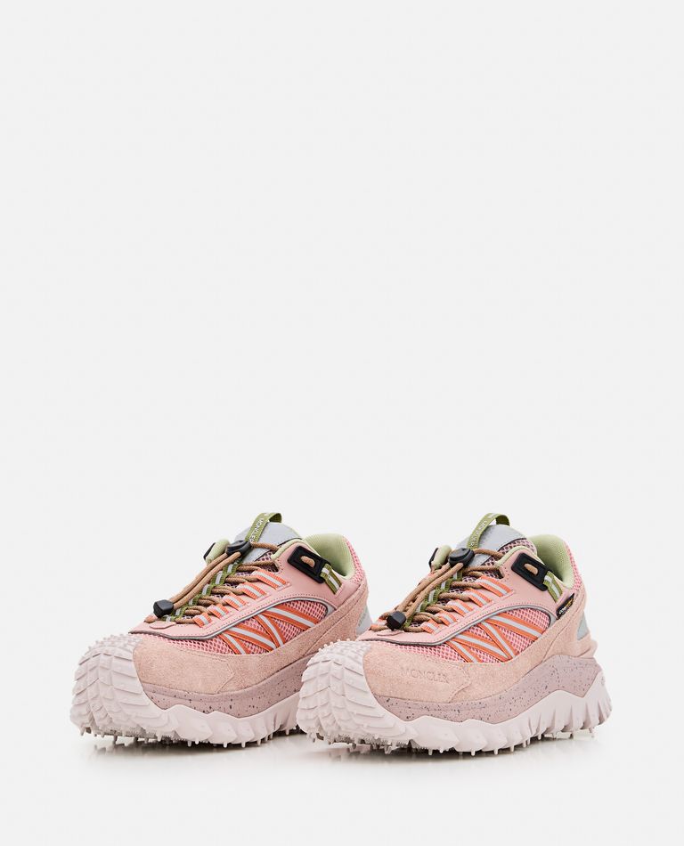 Shop Moncler Trailgrip Low Top Sneakers In Rose