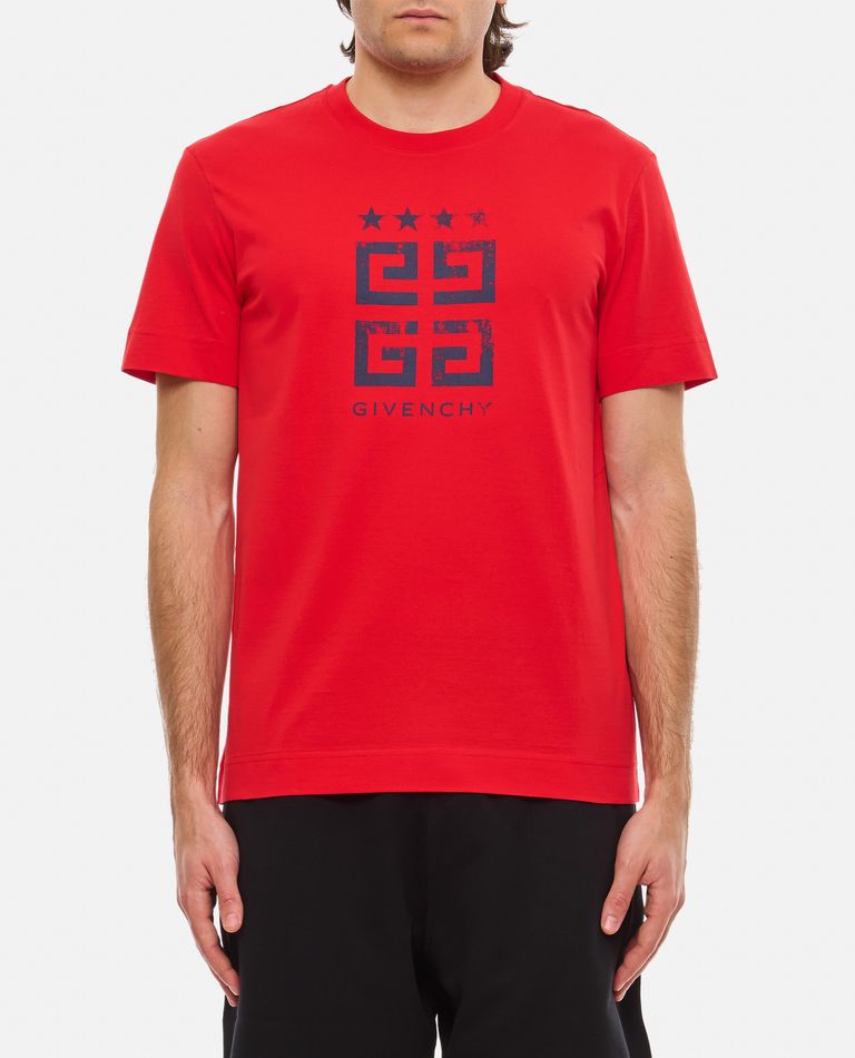 Shop Givenchy 4 G T-shirt In Red