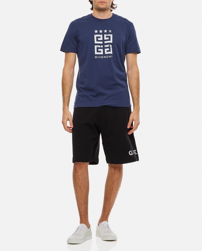 Shop Givenchy 4 G T-shirt In Blue