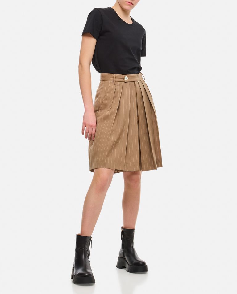 Shop Setchu Hakama Short Pants In Beige