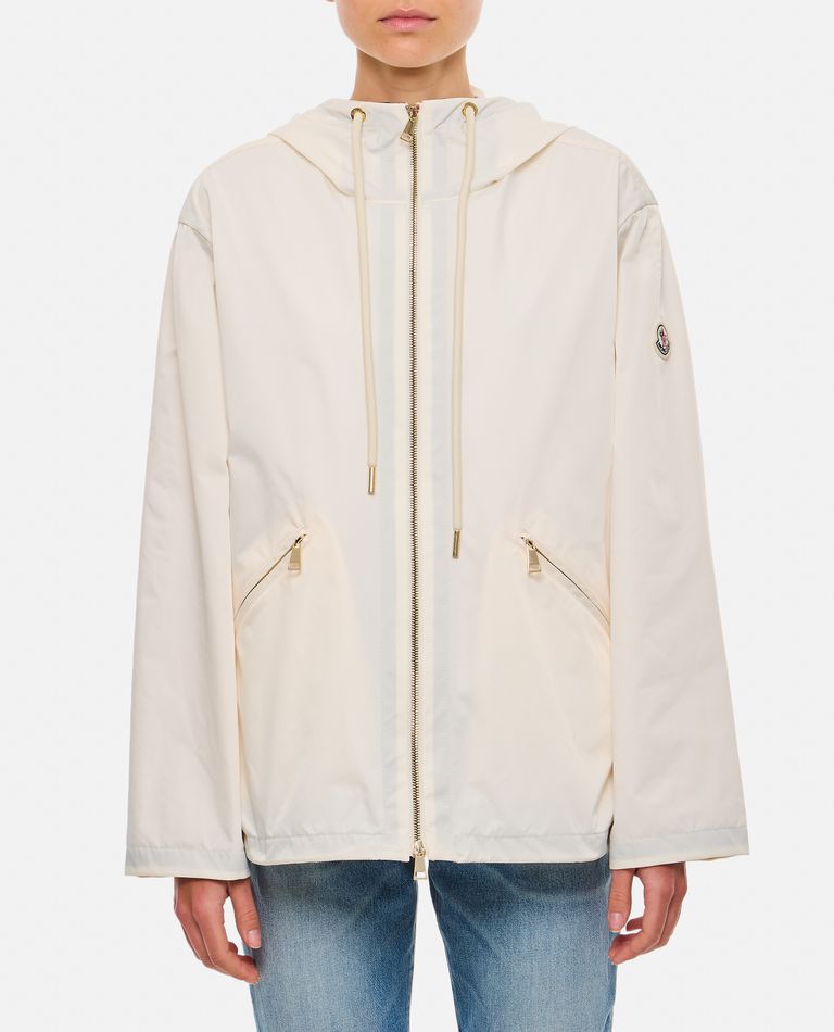 Shop Moncler Cassiopea Jacket In White