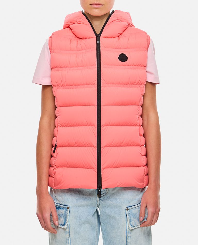 Shop Moncler Aliterse Vest In Rose